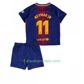 Nogometni Dresovi FC Barcelona Neymar Jr 11 Dječji Domaći 2017/2018 Kratkih Rukava