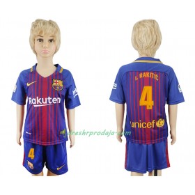 Nogometni Dresovi FC Barcelona Ivan Rakitic 4 Dječji Domaći 2017/2018 Kratkih Rukava