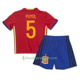 Nogometni Dresovi Španjolska Puyol 5 Dječji Domaći 2016 Kratkih Rukava