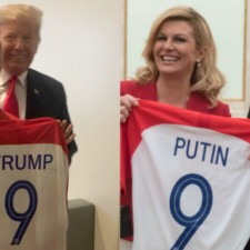Predsjednik Republike Hrvatske dao je Putinu i Trump Hrvatska dres