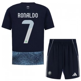 Nogometni Dresovi Al Nassr Ronaldo 7 Dječji Gostujući 2025-26 Kratkih Rukava