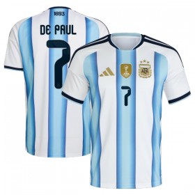 Nogometni Dresovi Argentina De Paul 7 Domaći Svjetsko Prvenstvo 2026 Kratkih Rukava