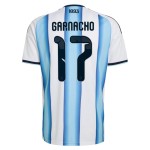 Nogometni Dresovi Argentina Garnacho 17 Dječji Domaći Svjetsko Prvenstvo 2026 Kratkih Rukava