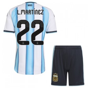 Nogometni Dresovi Argentina Lautaro Martinez 22 Dječji Domaći Svjetsko Prvenstvo 2026 Kratkih Rukava