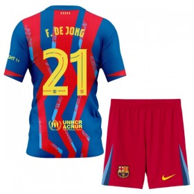 Nogometni Dresovi FC Barcelona F. De Jong 21 Dječji Četvrta 2025-26 Kratkih Rukava