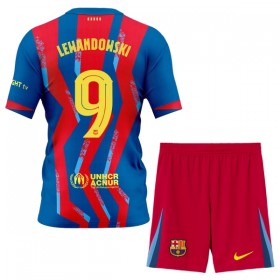 Nogometni Dresovi FC Barcelona Lewandowski 9 Dječji Četvrta 2025-26 Kratkih Rukava