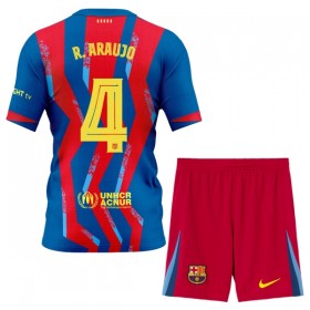 Nogometni Dresovi FC Barcelona R. Araujo 4 Dječji Četvrta 2025-26 Kratkih Rukava