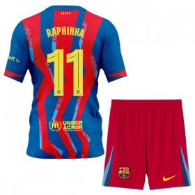 Nogometni Dresovi FC Barcelona Raphinha 11 Dječji Četvrta 2025-26 Kratkih Rukava