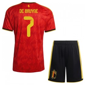 Nogometni Dresovi Belgija De Bruyne 7 Dječji Domaći Svjetsko Prvenstvo 2026 Kratkih Rukava