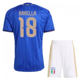 Nogometni Dresovi Italija Barella 18 Dječji Domaći Svjetsko Prvenstvo 2026 Kratkih Rukava