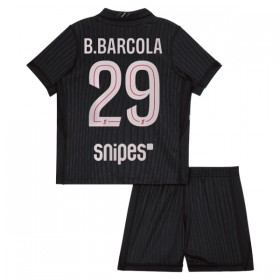 Nogometni Dresovi Paris Saint-Germain B. Barcola 29 Jordan Dječji Četvrta 2025-26 Kratkih Rukava