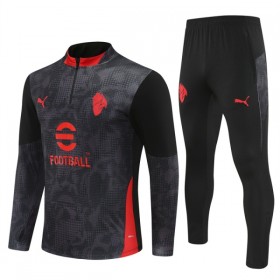 A.C. Milan Sweatshirt Za Trening Četvrt-Zip 2025-26 Crna