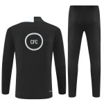 Chelsea Sweatshirt Za Trening Četvrt-Zip 2025-26 Crna