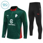 Dječji A.C. Milan Sweatshirt Za Trening Četvrt-Zip 2025-26 Zelena
