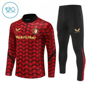 Dječji Feyenoord Rotterdam Sweatshirt Za Trening Četvrt-Zip 2025-26 Crvena