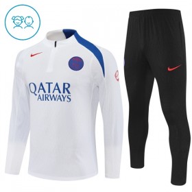 Dječji Paris Saint-Germain Sweatshirt Za Trening Četvrt-Zip 2025-26 Bijela