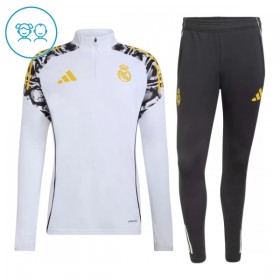 Dječji Real Madrid Sweatshirt Za Trening Četvrt-Zip 2026-27 Bijela