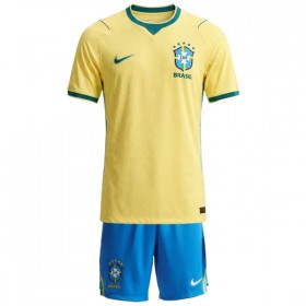 Nogometni Dresovi Brazil Dječji Domaći Svjetsko Prvenstvo 2026 Kratkih Rukava