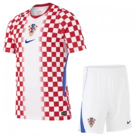 Nogometni Dresovi Hrvatska Dječji Domaći Svjetsko Prvenstvo 2026 Kratkih Rukava