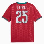 Nogometni Dresovi Portugal Nuno Mendes 25 Domaći Svjetsko Prvenstvo 2026 Kratkih Rukava