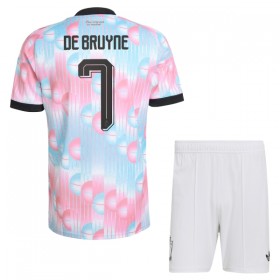 Nogometni Dresovi Belgija De Bruyne 7 Dječji Gostujući Svjetsko Prvenstvo 2026 Kratkih Rukava