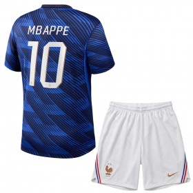 Nogometni Dresovi Francuska Mbappé 10 Dječji Domaći Svjetsko Prvenstvo 2026 Kratkih Rukava