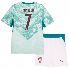 Nogometni Dresovi Portugal Ronaldo 7 Dječji Gostujući Svjetsko Prvenstvo 2026 Kratkih Rukava