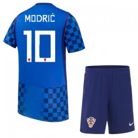 Nogometni Dresovi Hrvatska Modrić 10 Dječji Gostujući Svjetsko Prvenstvo 2026 Kratkih Rukava