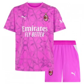 Nogometni Dresovi A.C. Milan Golmanski Dječji Gostujući 2026-27 Kratkih Rukava