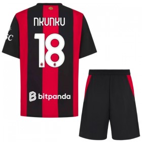 Nogometni Dresovi A.C. Milan Nkunku 18 Dječji Domaći 2026-27 Kratkih Rukava