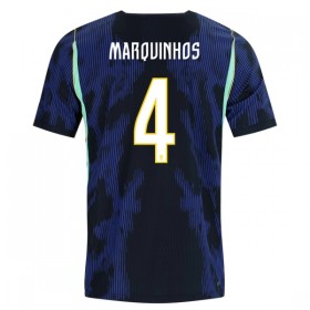 Nogometni Dresovi Brazil Marquinhos 4 Gostujući Svjetsko Prvenstvo 2026 Kratkih Rukava