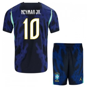 Nogometni Dresovi Brazil Neymar JR 10 Dječji Gostujući Svjetsko Prvenstvo 2026 Kratkih Rukava