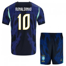 Nogometni Dresovi Brazil Ronaldinho 10 Dječji Gostujući Svjetsko Prvenstvo 2026 Kratkih Rukava