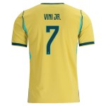 Nogometni Dresovi Brazil Vini JR. 7 Dječji Domaći Svjetsko Prvenstvo 2026 Kratkih Rukava