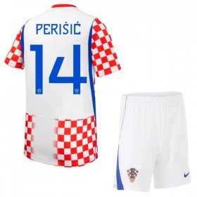 Nogometni Dresovi Hrvatska Perišić 14 Dječji Domaći Svjetsko Prvenstvo 2026 Kratkih Rukava