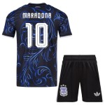 Nogometni Dresovi Argentina Maradona 10 Dječji Gostujući Svjetsko Prvenstvo 2026 Kratkih Rukava