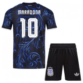 Nogometni Dresovi Argentina Maradona 10 Dječji Gostujući Svjetsko Prvenstvo 2026 Kratkih Rukava