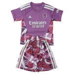 Nogometni Dresovi Arsenal Golmanski Dječji 2026-27 Ljubičasta Kratkih Rukava