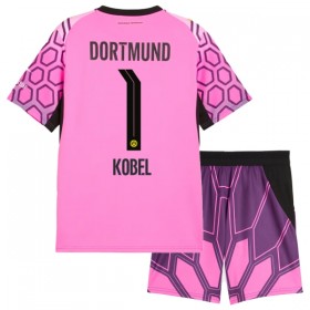 Nogometni Dresovi Borussia Dortmund Kobel 1 Golmanski Dječji Gostujući 2026-27 Ružičasta Kratkih Rukava