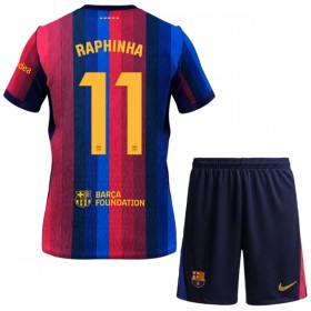 Nogometni Dresovi FC Barcelona Raphinha 11 Dječji Domaći 2026-27 Kratkih Rukava