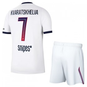 Nogometni Dresovi Paris Saint-Germain Kvaratskhelia 7 Dječji Gostujući 2026-27 Kratkih Rukava