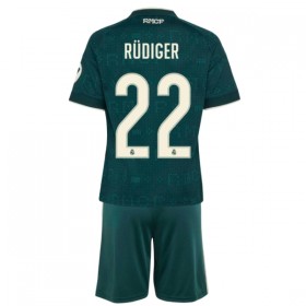 Nogometni Dresovi Real Madrid Rudiger 22 Dječji Gostujući 2026-27 Kratkih Rukava