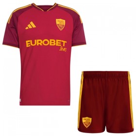 Nogometni Dresovi AS Roma Dječji Domaći 2026-27 Kratkih Rukava