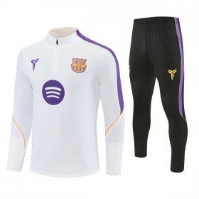 Barcelona Sweatshirt Za Trening Četvrt-Zip 2026-27 Bijela