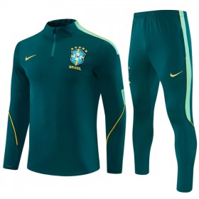 Brazil Sweatshirt Za Trening Četvrt-Zip 2026-27 Zelena