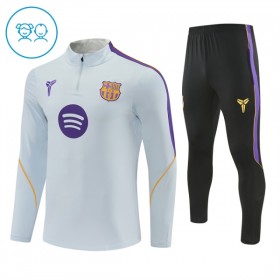 Dječji Barcelona Sweatshirt Za Trening Četvrt-Zip 2026-27 Bijela