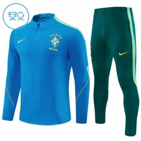Dječji Brazil Sweatshirt Za Trening Četvrt-Zip 2026-27 Plava