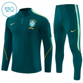 Dječji Brazil Sweatshirt Za Trening Četvrt-Zip 2026-27 Zelena