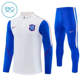 Dječji Chelsea Sweatshirt Za Trening Četvrt-Zip 2026-27 Bijela