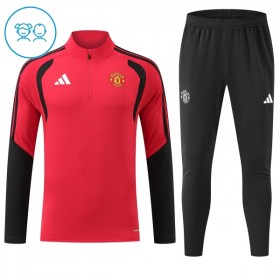 Dječji Manchester United Sweatshirt Za Trening Četvrt-Zip 2026-27 Crvena